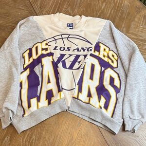 Los Angeles Lakers Ultra Game oversized cropped Sweatshirt